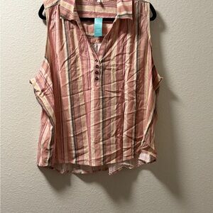 Striped Sleeveless Top